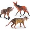 Wolf Statue Model Species Cognition Realistic Wild Animal Miniature Figurine Ornament Plastic Wolf Figurine Model Desktop Decoration Model Gift