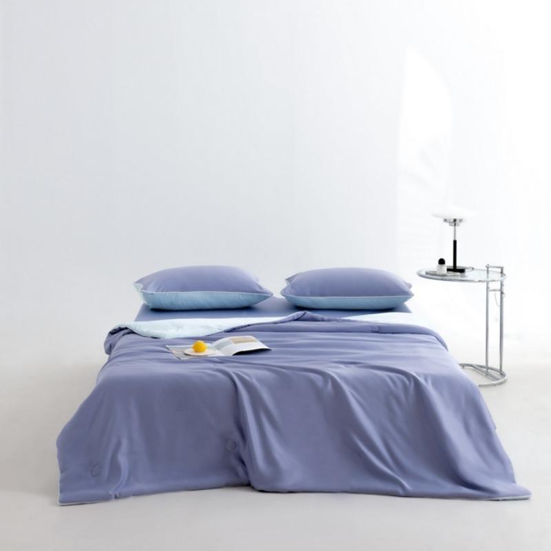 new Class A skin-friendly and ice-feeling Lyocell Tencel fiber summer cool quilt double color quilt for summer