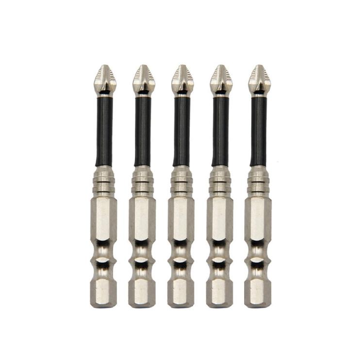 

5Pcs Magnetic Screwdriver Bit 50-150mm Crosses Magnetic Screwdriver Bit Alloy Steel NonSlip Long Drill Bits Easy to Use 65mm