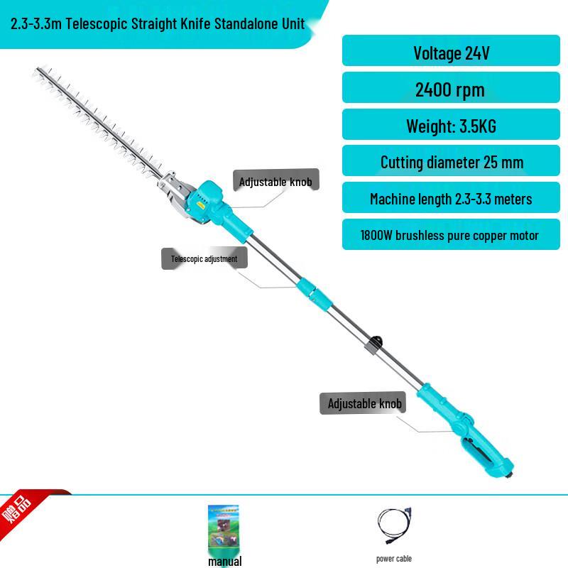 Rechargeable Telescopic Electric High-Branch Pruner CN plug (adapter included)
