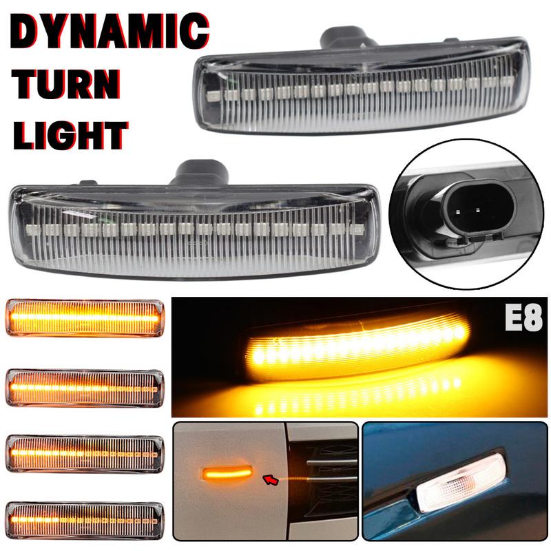 2Pcs LED Turn Signal Dynamic Side Marker Lamp Repeater Indicator Light For Land Rover Freeland 2 Discovery 3 4 Rover Sport L320