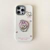 Custodia Rotante a Tre in Uno Cartone Animato da Ragazza per iPhone 11/12/13/14/17 Pro Max