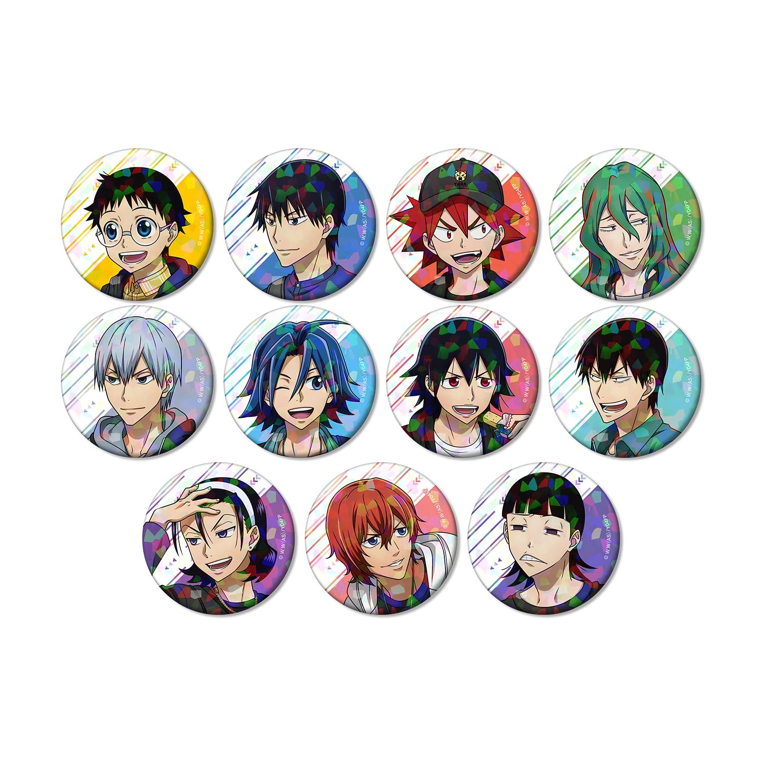 

Велосипедный спорт Явамуси GLORY LINE Оригинальная уличная версия Торговый голографический значок Коробка из 11 штук