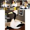 Lebensechter Plüsch Schwarzer Schwan Stofftier Spielzeug Dekorative Puppe 50cm 80cm Größe