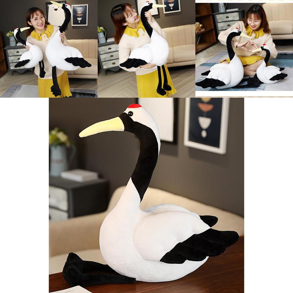 Lebensechter Plüsch Schwarzer Schwan Stofftier Spielzeug Dekorative Puppe 50cm 80cm Größe