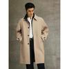 GXG Men's Khaki Twill Lapel Trench Coat