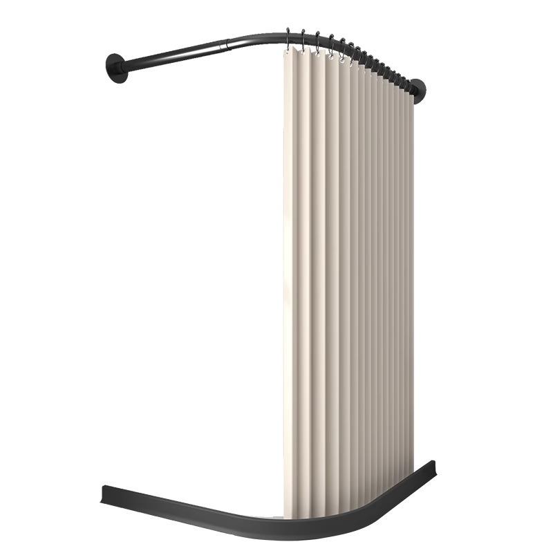Toilet Non-porous Corner Magnetic Folding Invisible Shower Curtain Waterproof and Mildew-proof Thickened Shower Partition Screen