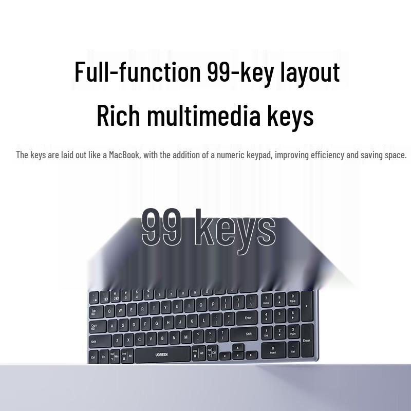 Ugreen Silent Wireless Bluetooth Keyboard