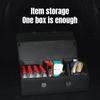 Car Trunk Organizer Organizers And Storage Suv Faux Leather Foldable Trunk Multi-Compartment Adjustable Auto Grocery Storage Box