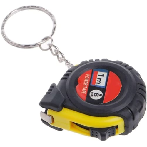 PULABO Retractable Tape Measure Keychain Mini Tape Measuring Tool, Random Color, Practical