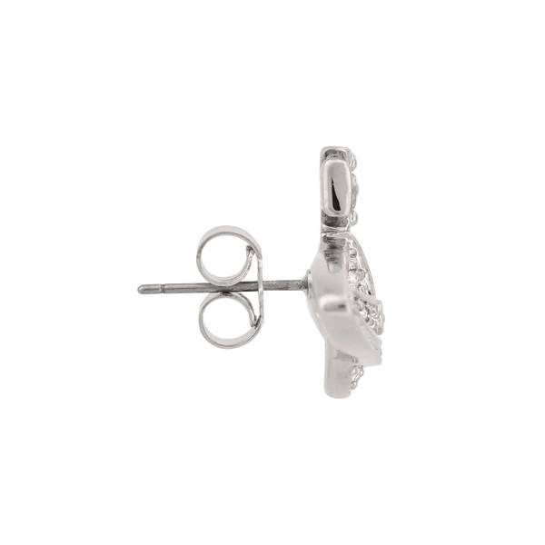 Vivienne WeStwood Women S baSS Relief Silver earringS