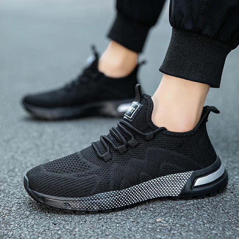 

Лидер продаж Уличная сетчатая обувь Мужская дышащая обувь на плоской подошве, Противоскользящая и износостойкая, Подходит как для спорта, так и для повседневной носки 39 чёрный