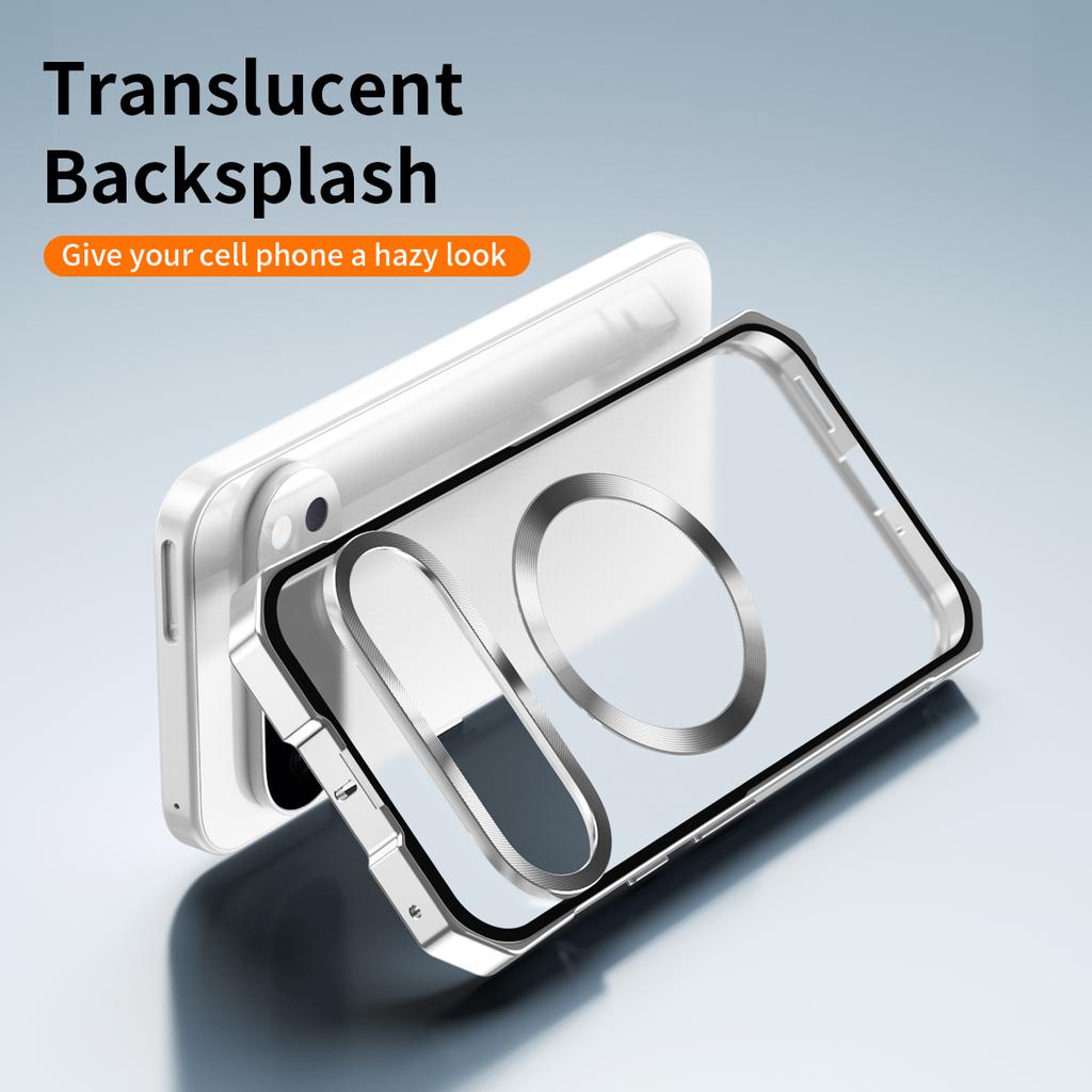 For Google Pixel 10 Pro XL Case Compatible with MagSafe Hard PC Metal Frame Frosted Phone Back Cover