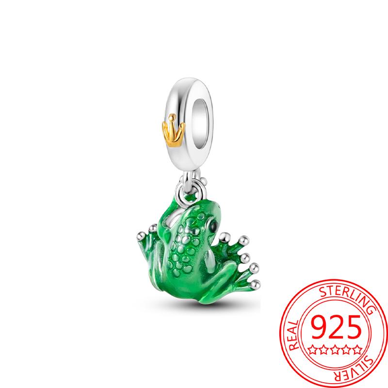 Copper Metal Charm Bead Component Bead Component Crown Lion Frog Charm Bead Component Compatible With Bracelet High Quality Fine Jewelry Authentic