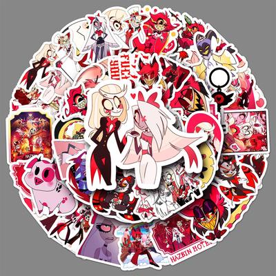 50 Graffiti Stickers Cartoon Animation Hazbin Hotel Decorative Mobile Phone Case Computer Stickers