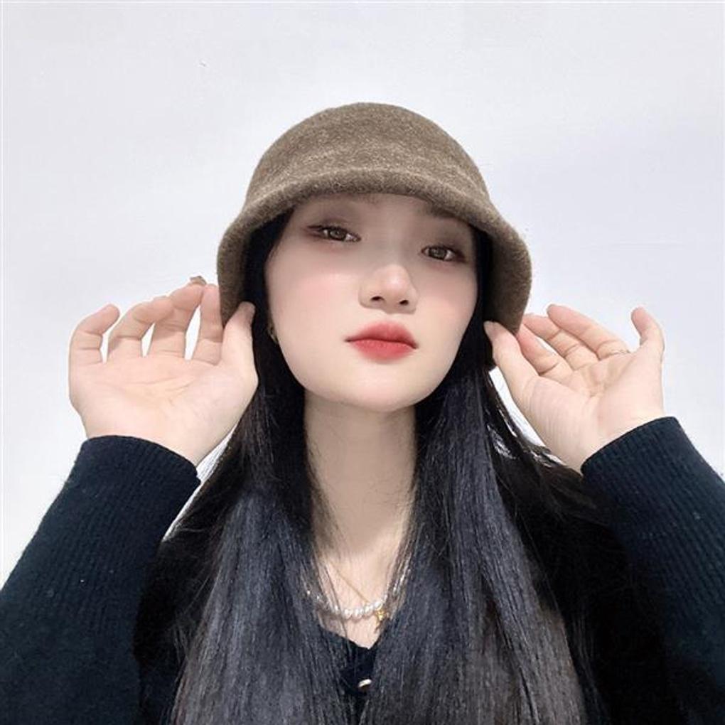 Diana Wool Bucket Hat (Brown)