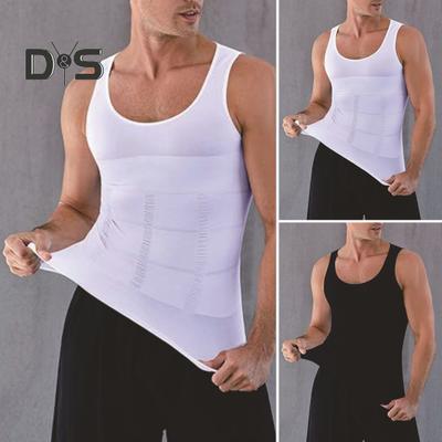 Men Body Shaping Vest Compression Abdomen Tummy Control Shirt Slimming Body Corset Vest Slim Underwear Sports Vest Shapewear for Daily Wear Exercise