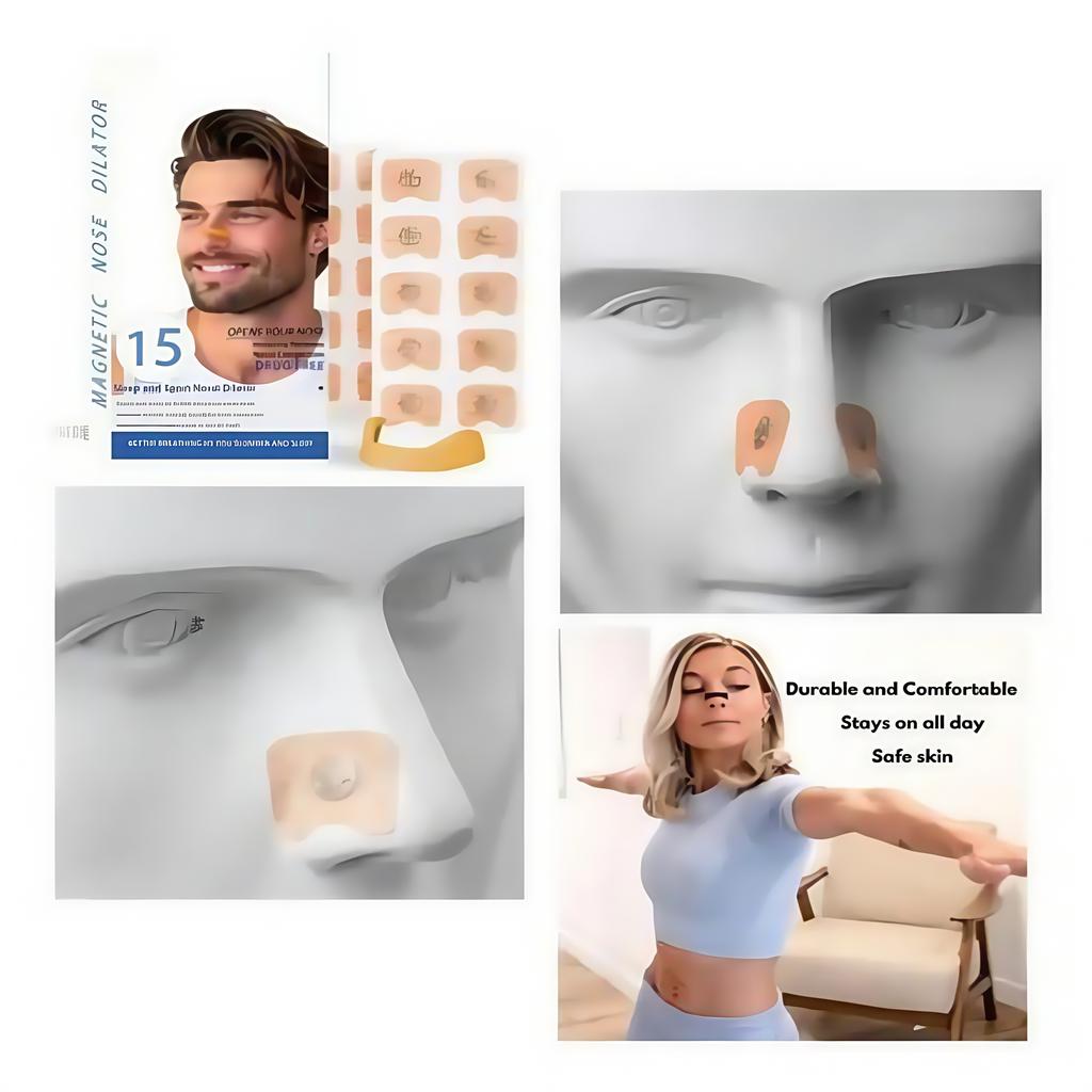 Breathing Nasal Strip Starter Kit – Boost Oxygen, Reduce Snoring, Improve Sleep. Sweat-Resistant, Skin-Safe, Extra Strength