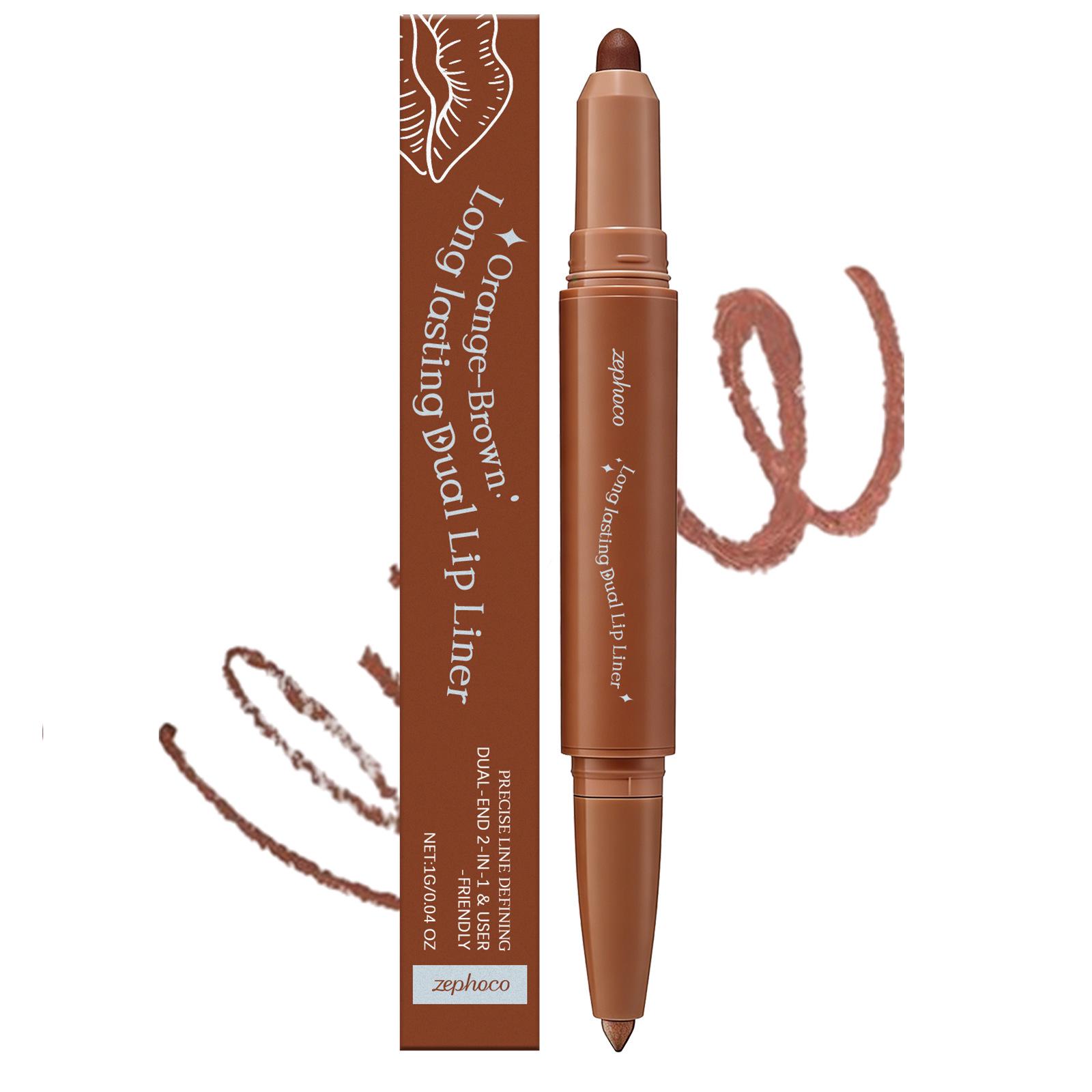 

Zephoco Soft & Moist Double-Ended Lip Liner: Vibrant, Smooth & Versatile for Everyday Use 1g (For export only, not for domestic sale) помаранчевий/коричневий