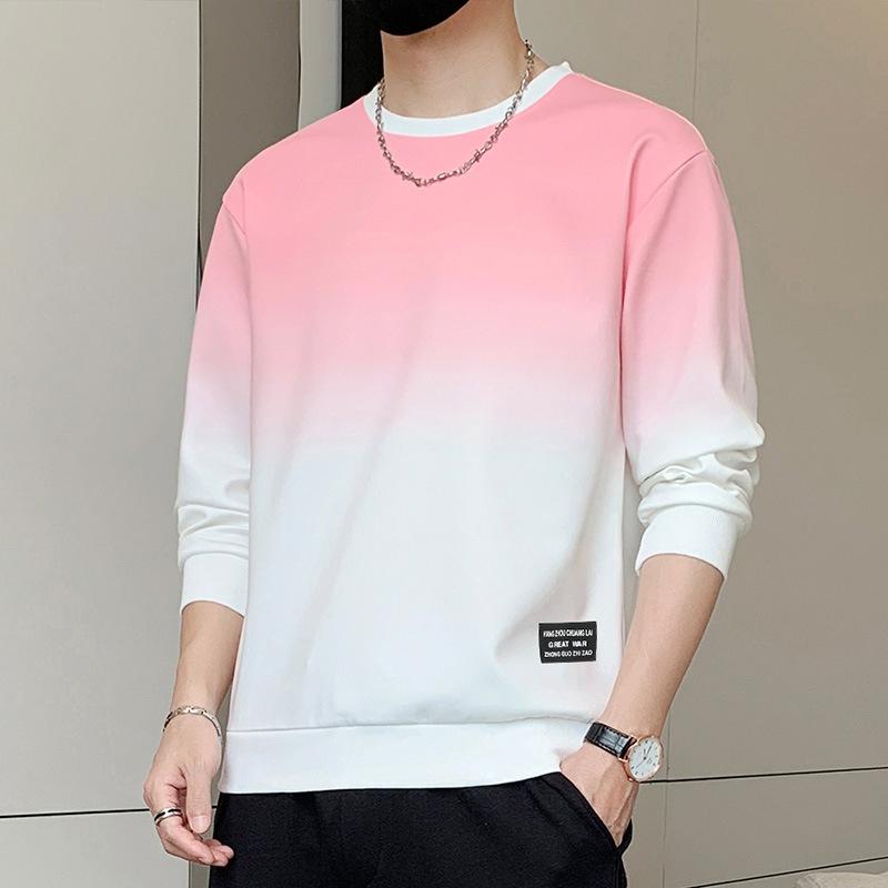 New Round Neck Long-sleeved Sweater Men's Spring and Autumn Trendy Brand Loose Bottoming Shirt On Clothes
