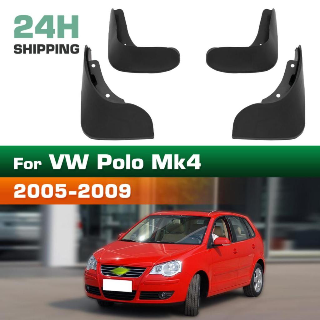 4 STÜCK Auto Schmutzfänger Spritzschutz Kotflügel Auto Schmutzfänger Kompatibel mit VW Polo Mk4 9N3 2005 2006 2007 2008 2009