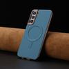 For Samsung Galaxy S25+ Case BINFEN COLOR BF40 Magnetic Case Electroplated PU + TPU Phone Back Cover
