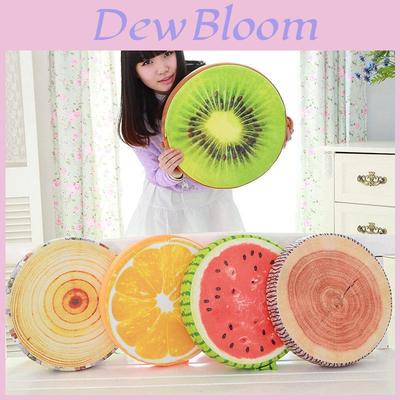 16" Fruit Design Couch Chair Pillow With Removable Cover And Soft Cushion