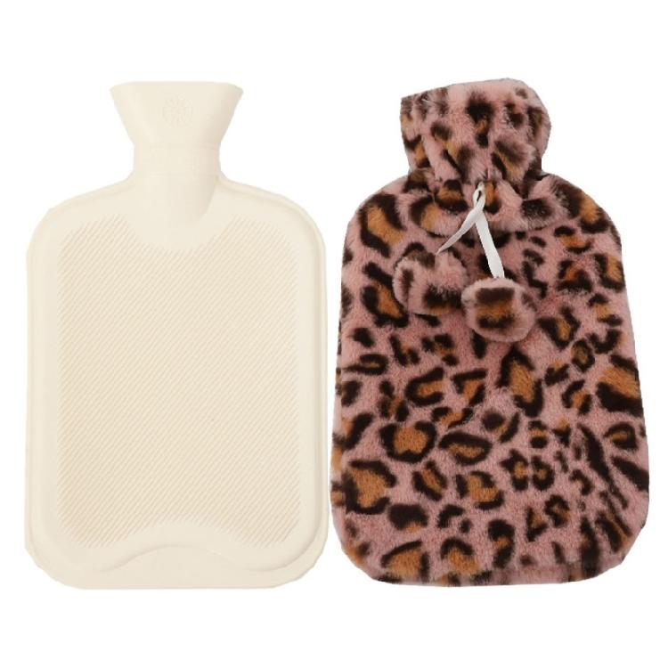 2 Litre Plush Hot Water Bottle with Cover Protector Anti-Scald Hot Water Bag 2000ml Warm Lasting Bottle Bag Container