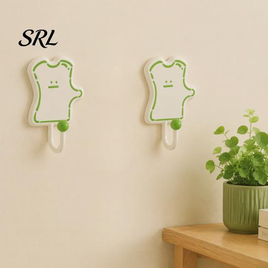 Decorative Hooks for Hanging Spatulas Cartoon Puzzle Key Hook, Heavy Duty Traceless Plastic Wall Hanger, Hangers Space Saving Self Adhesive