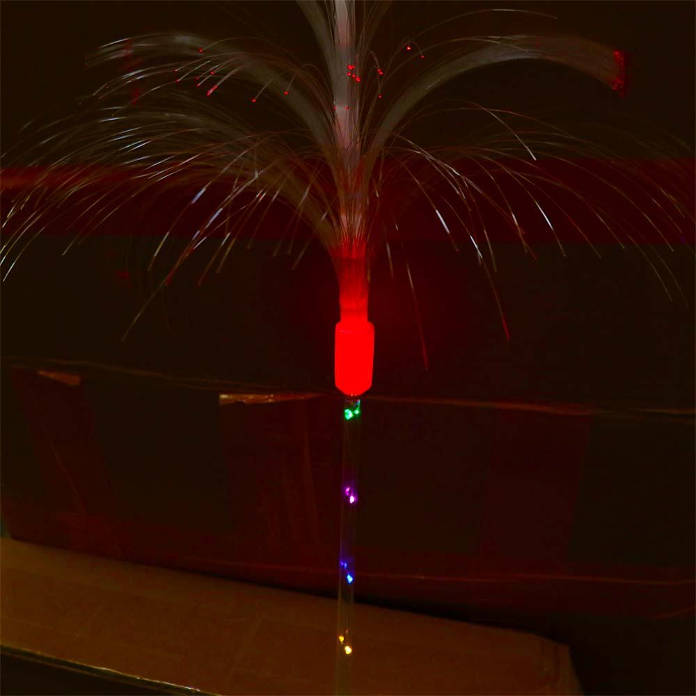 Christmas Tree Solar Fiber Jellyfish Lamp Waterproof Floodlight Jellyfish Lights Colorful Led Christmas Tree Light Landscape