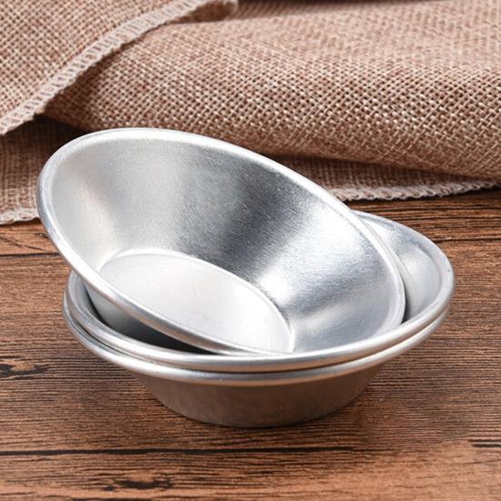 10Pcs Aluminum Alloy Non-stick Egg Tart Mold Cupcake Muffin Cookie Baking Mould