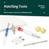 34Pcs Professional Sewing Tool with Big Eye Needle Thread Metal Thimble Seam Unpickers Drawstring Threader for Quilting