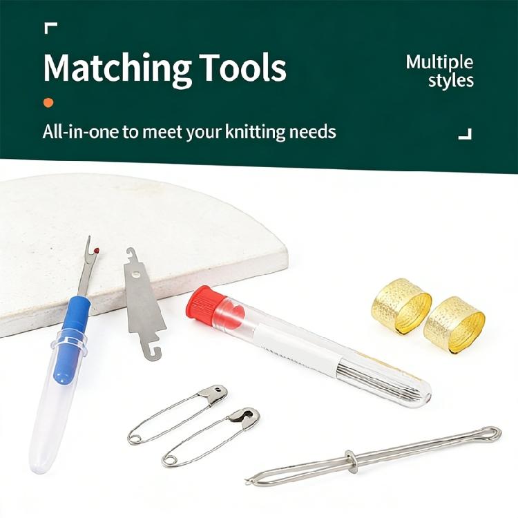 34Pcs Professional Sewing Tool with Big Eye Needle Thread Metal Thimble Seam Unpickers Drawstring Threader for Quilting