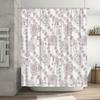 Elegant Floral Shower Curtain Set Lavender Rose Design For Bathroom Decor Home Decoration Waterproof Fabric Shower Curtains With