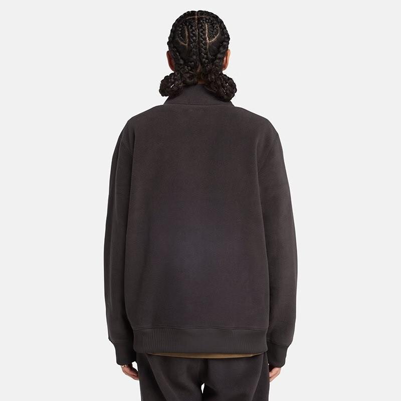 Timberland Letter Print Fleece Outdoor Moisture-Wicking Casual Hoodie Men hoodies Black A2NRK-001