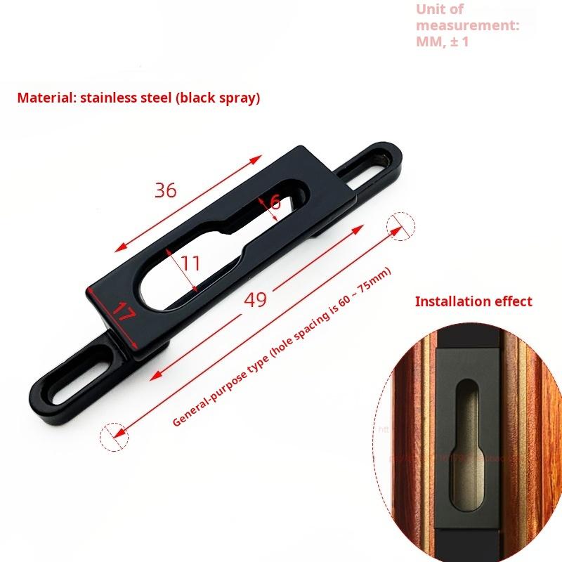 Aluminum Alloy Kitchen Balcony Sliding Buckle Lock Seat Screw Sliding Window Lock Seat Lock Nail Accessories