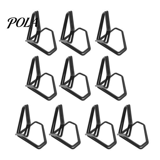Office Memo Holder 10 Pcs Table Number Holders, Diamond Shape Photo Clips, Small Business Card Display Stands, Metal Place for Wedding Anniversary