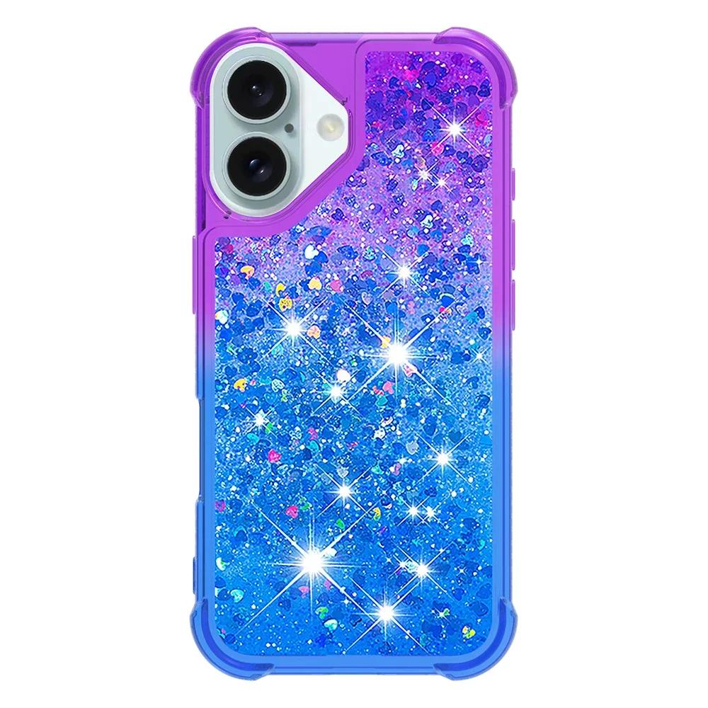Luxury Bling Glitter Phone Case For Samsung Galaxy S22 S21 S20 FE S10 Plus S10E Note20 Ultra Dynamic Quicksand Bumper Back Cover