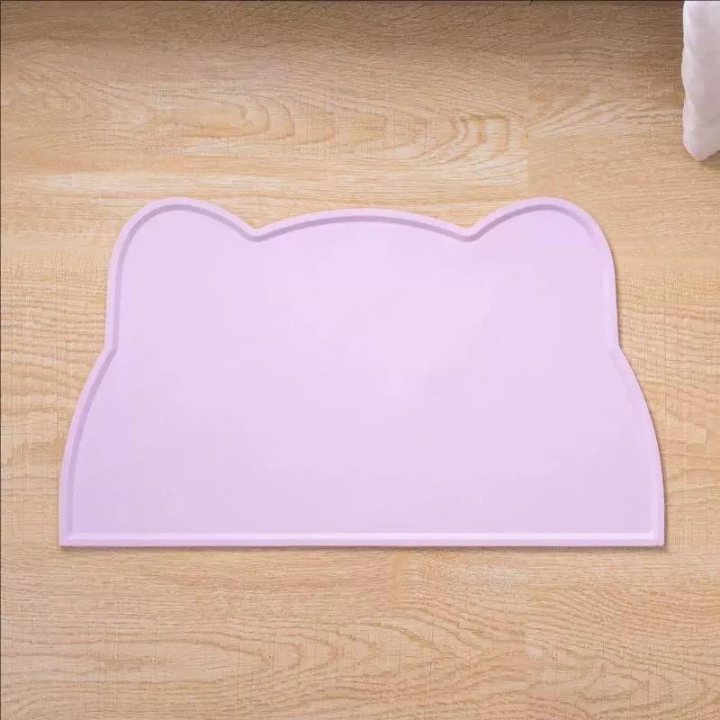 1 Stück Futtermatte für Katze und Hund, Silikonmatte für Haustiere, Katzenkopf-Typ, leicht zu reinigen, auslaufsicher, wasserdichte und rutschfeste Matte