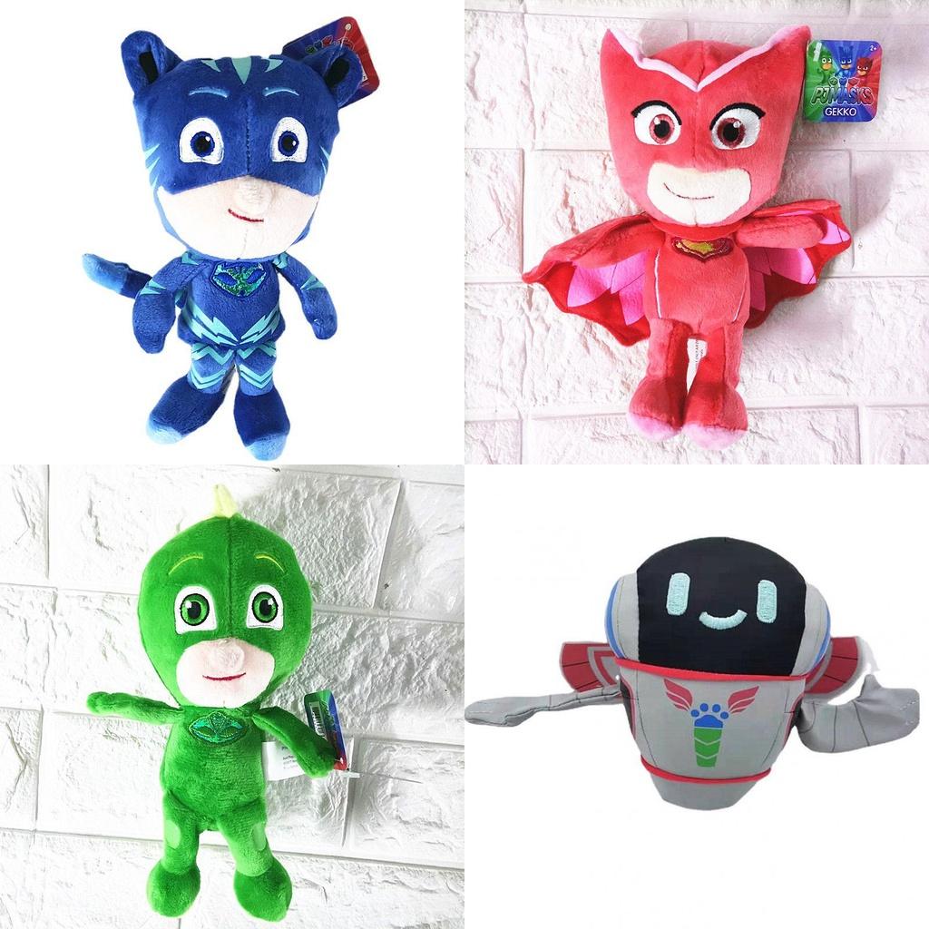 Weiche und kuschelige PJ Masks Plüschpuppen Spielzeugsammlung inklusive Catboy Gekko Owlette und mehr