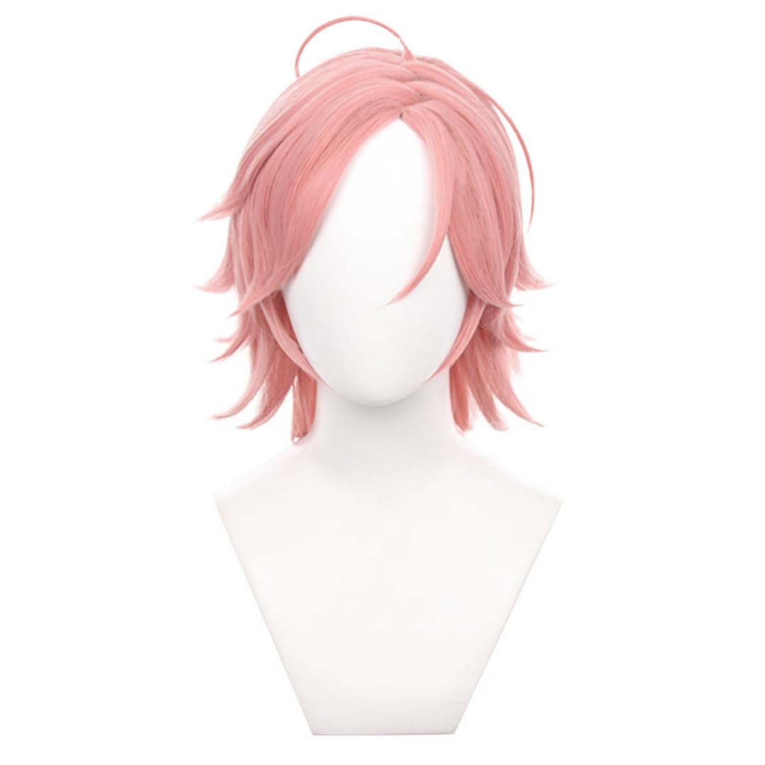 

iirukaa Ensemble Stars Kohaku Sakuragawa Wig, Cosplay Wig, Wig Net, Heat Resistant, for Photography, 2D Events, Halloween Costumes, Disguise