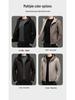 Men's Reversible Wool Hooded Jacket - Autumn/Winter Casual Loose Baseball Style Coat