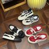 6 red niche design board shoes women's trendy retro platform versatile casual sports shoes