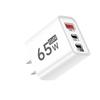 65W 3 Ports GaN USB Charger Type C Fast Charging Phone Charger For iPhone 15 16  Samsung Xiaomi Huawei EU/US Plug Wall Adapter