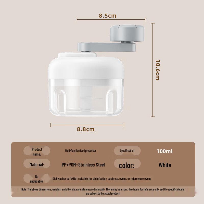 ZISIZ Multi-Gear Hand-Cranked Garlic Mincer