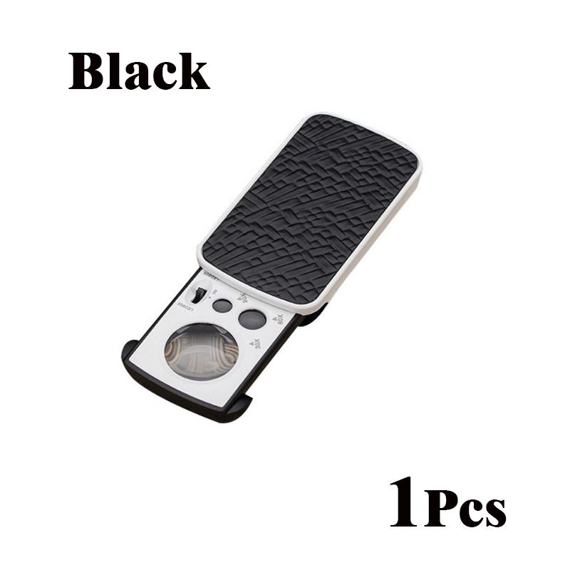 Portable Triplex Magnification Jewelry Loupe 30X-90X-Slide-Out LED/UV Lighted Jewelers Loupes Magnifier for Precision Gemology