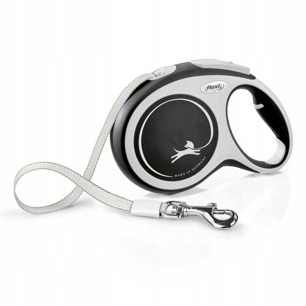FLEXI New Comfort automatic dog leash L 8 m, black