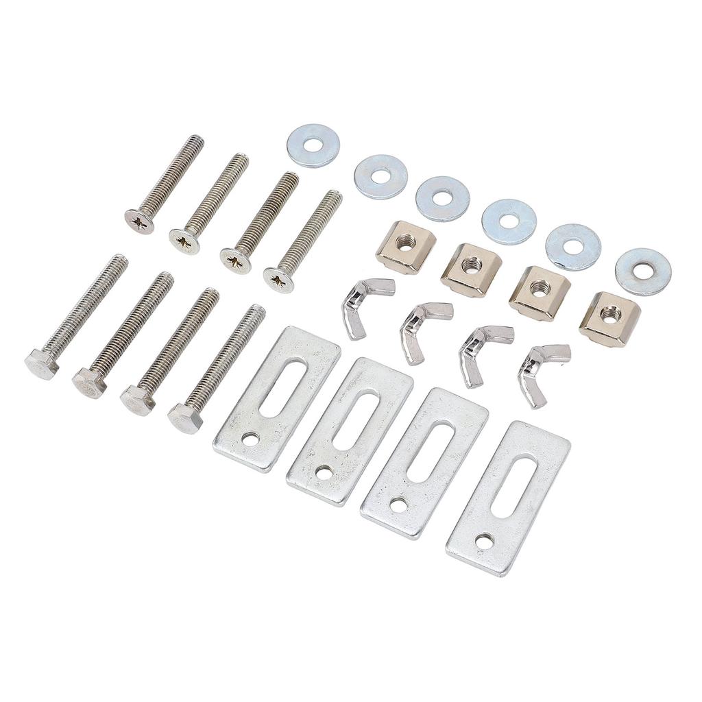 4 Pcs T Track Mini Hold Down Clamp M6 Nut Zinc Aluminum Alloy T Track Clamp for 3018 Series CNC Rout