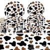 Children'S Farm Cow Theme Party Supplies Birthday Decoration Black Brown Cow Paper Plate Paper Cup Flag Tablecloth Arrangement