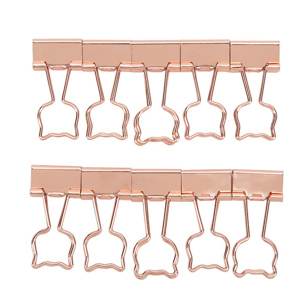 20Pcs Binder Clips Little Bear Design Sturdy Durable Iron Widely Used Paper Clips for Document File Clothes